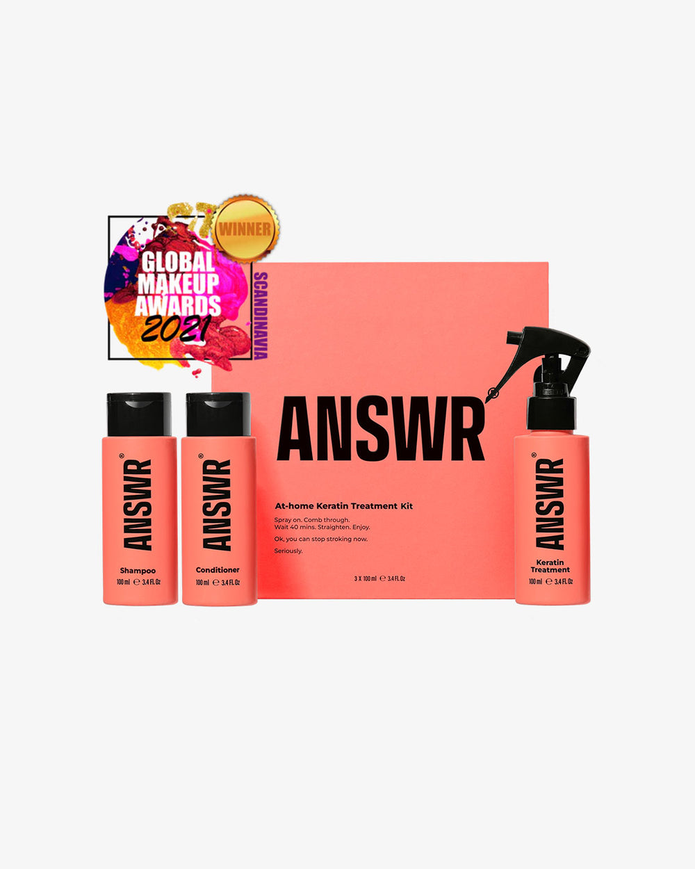 At-home keratin treatment kit